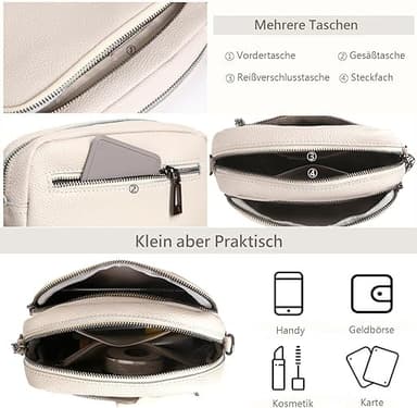 Crossbody-väska Axelremsväska PU-läder Vit