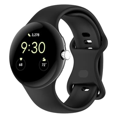 Stora silikonarmband för män Kompatibel med Google Pixel Watch 1/2 Sva