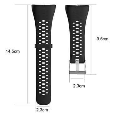 Polar M400 / M430 armband silikon Svart