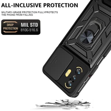 Stöttåligt kickstand mobilskal Svart Xiaomi 11T/11T Pro