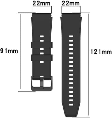 Huawei Watch GT2 Pro armband silikon Svart