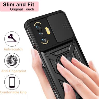 Stöttåligt kickstand mobilskal Svart Xiaomi 11T/11T Pro