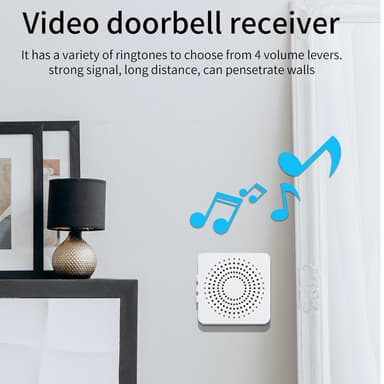 Trådlös WIFI ringklocka med dörrkamera