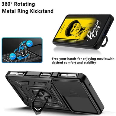 Stöttåligt kickstand mobilskal Svart Xiaomi 11T/11T Pro