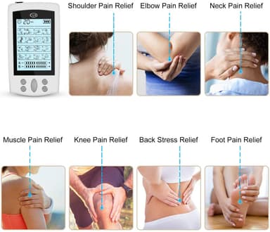 TENS-apparat med muskelstimulering Vit