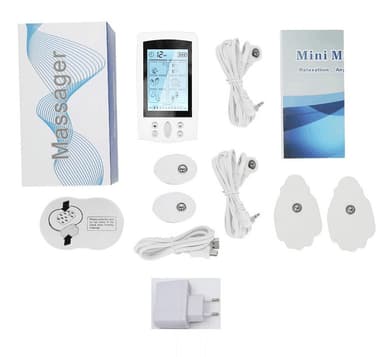 TENS-apparat med muskelstimulering Vit