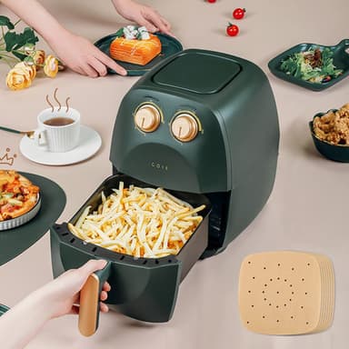 Air Fryer för engångsbruk, pappersliner non-stick 200-pack Natur 19 cm