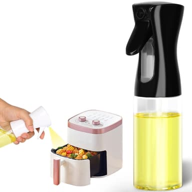 Glas sprayflaska för olja 200 ml Svart