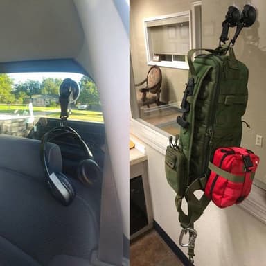 4-pack krokar med sugpropp och triangelspänne för husbil/biltält/campi
