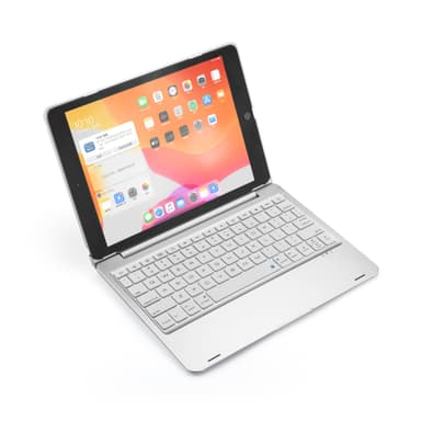 Bluetooth tangentbord med skydd iPad 10.2""/10.5"" Silver