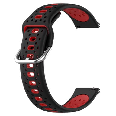 Silikonarmband 20 mm för Samsung / Huawei / Garmin Röd