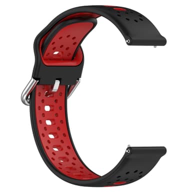 Silikonarmband 20 mm för Samsung / Huawei / Garmin Röd