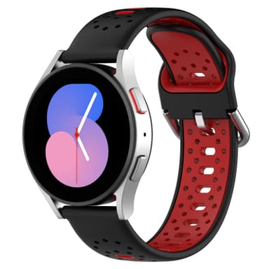 Silikonarmband 20 mm för Samsung / Huawei / Garmin Röd