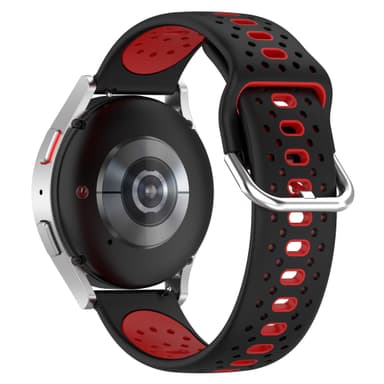 Silikonarmband 20 mm för Samsung / Huawei / Garmin Röd