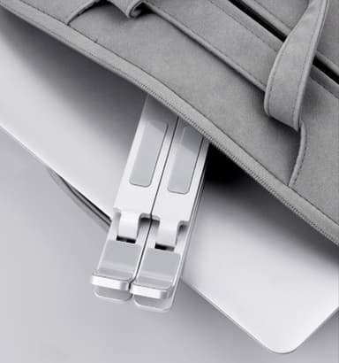 Fällbart laptopställ i aluminiumlegering Silver