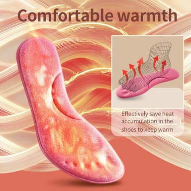 Självuppvärmande innersula med konstant temperatur 1 par Fuchsia