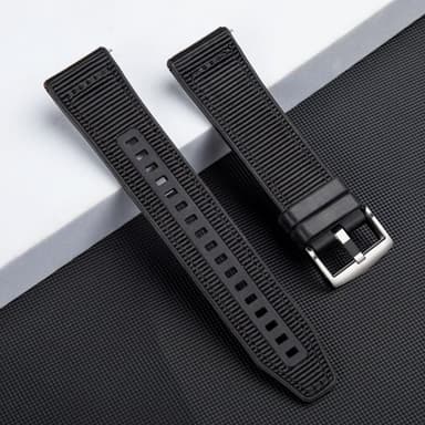 Silikon klockremsbyte till Huawei klocka GT4 46mm Garmin/Samsung Svart