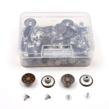 50 st jeansknappar 17 mm