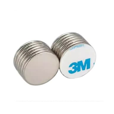 10-pack superstarka neodymmagneter med självhäftande baksida Silver 20