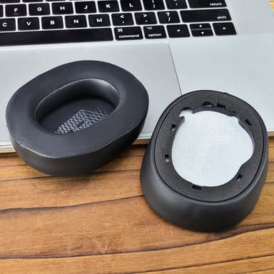 Kylande öronkuddar för JBL E65BTNC Duet NC LIVE650 660 BTNC Svart