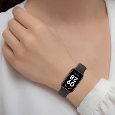 Armband för Xiaomi Smart Band 8 Active, Redmi Band 2 Svart