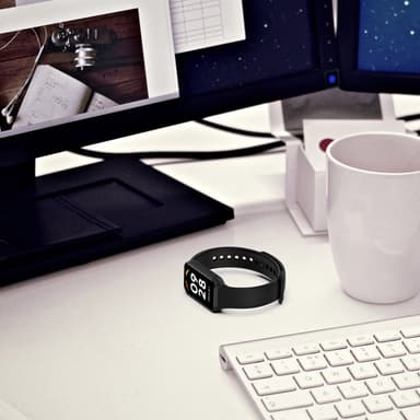Armband för Xiaomi Smart Band 8 Active, Redmi Band 2 Svart