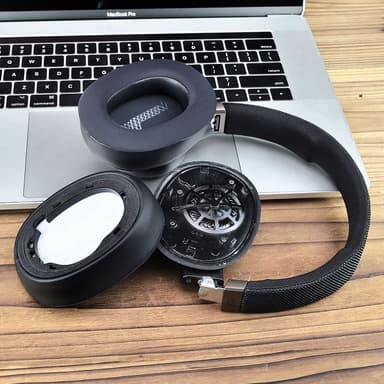 Kylande öronkuddar för JBL E65BTNC Duet NC LIVE650 660 BTNC Svart