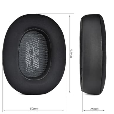 Kylande öronkuddar för JBL E65BTNC Duet NC LIVE650 660 BTNC Svart