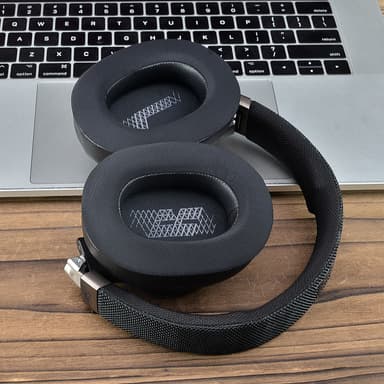 Kylande öronkuddar för JBL E65BTNC Duet NC LIVE650 660 BTNC Svart