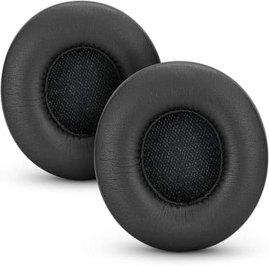 Öronkuddar för Beats Solo 2/3 PU-läder 1 par Svart