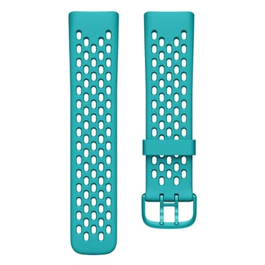 Fitbit Charge 5 armband sport silikon 3-pack Turkos/Korall/Vit