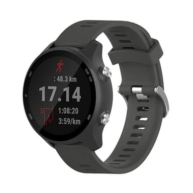 Klockarmband for Garmin Forerunner 245 Silikon Gra 20 mm Garmin Foreru