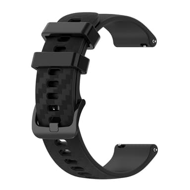 Klockarmband 20 mm Omega/Huawei/Samsung Galaxy Watch silikon Svart
