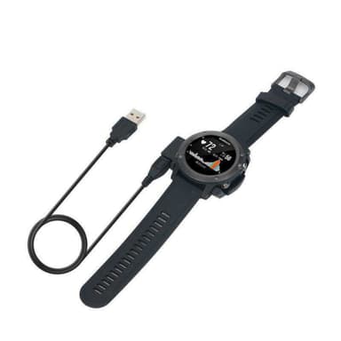 Laddare för Garmin Fenix 3 / Fenix 3 HR klocka Svart