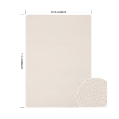 Litchi textur självhäftande reparationslappar för soffa 3 lakan 20x28