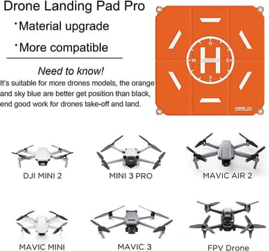 Universal dubbelsidig landningsplatta för drönare DJI Avata/Mini 2/Mav