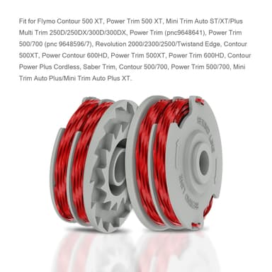 Trimmerspole Flymo Contour 500 XT, Power Contour 600HD, Power Trim grä