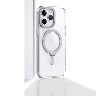 Magnetiskt skyddande telefonfodral med osynligt stativ som är kompatib