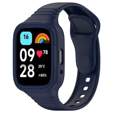 Silikon Armor Watch Arm kompatibel med Redmi Watch 3 Blå