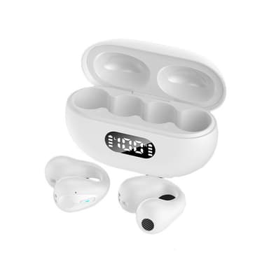 Trådlösa open-ear hörlurar Bluetooth 5.2 Vit