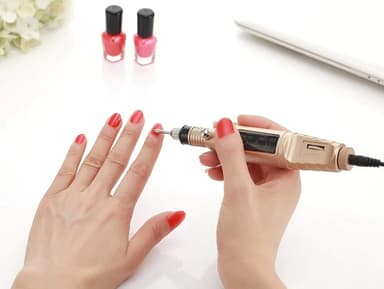 Elektrisk nagelfil med 6 bitsar Guld