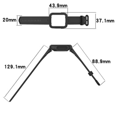 Klockarmband Svart