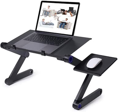 Smart justerbart laptopbord 17 tum Svart
