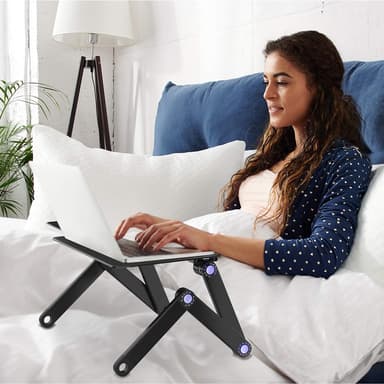 Smart justerbart laptopbord 17 tum Svart