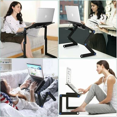Smart justerbart laptopbord 17 tum Svart