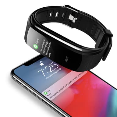 Aktivitetsarmband med puls, sömnmonitor, stegräknare IP67 Mörkblå