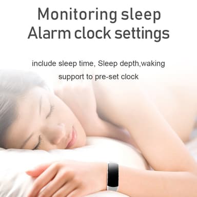 Aktivitetsarmband med puls, sömnmonitor, stegräknare IP67 Mörkblå