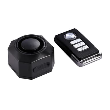 Laddningsbart cykellarm med fjärrkontroll 110dB Svart