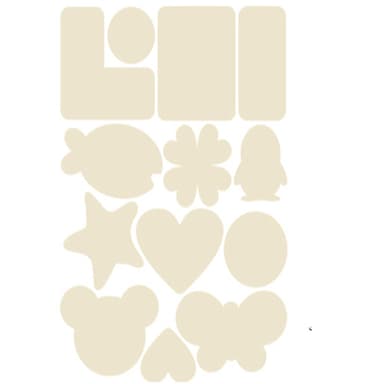 Självhäftande lagningslappar Nylon Beige 5 ark