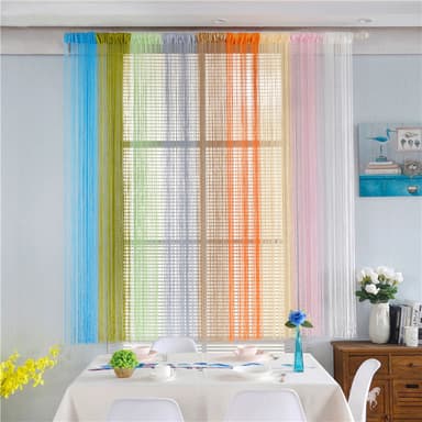 Fransgardin draperi 100x200 cm 1 par Vit